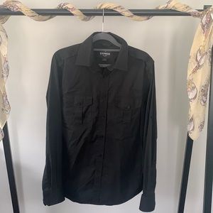 Express Men’s Black Fitted MK2 Shirt (S)